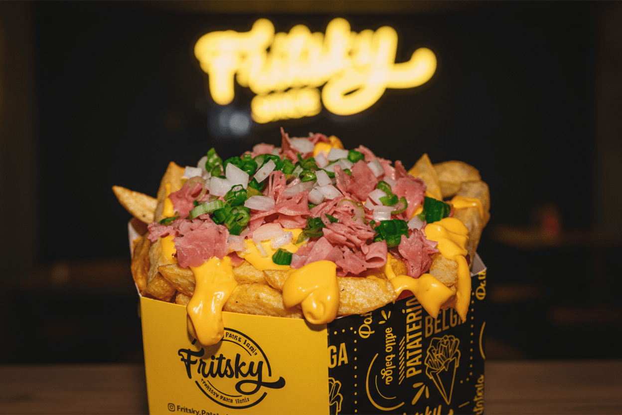 Patatas fritas espectaculares de Fritsky con toppings